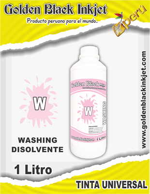 Frasco de 1 Litro de DISOLVENTE para Impresoras HP, Canon, Epson, Brother, Lexmark